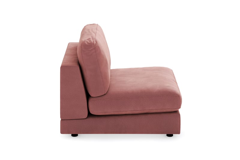Arken 1-personers Midtermodul i Fløjl 90 cm bred - Rosa - Møbler - Sofaer - Modulsofaer - Midtermodul