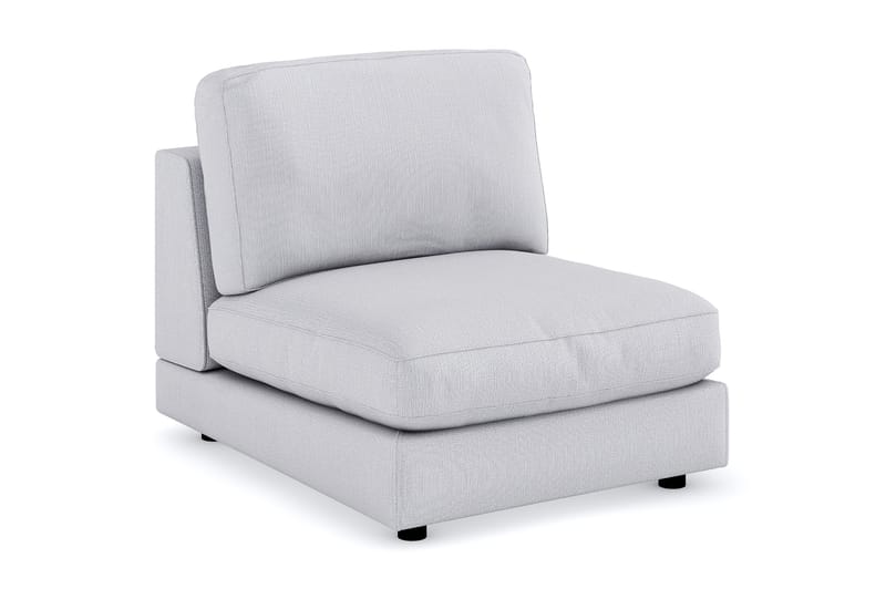 Arken 1-personers Midtermodul i Stof 90 cm bred, Grå