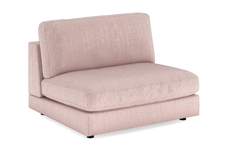 Arken 2-personers Midtermodul i Manchester 120 cm bred - Rosa - Møbler - Sofaer - Modulsofaer - Midtermodul