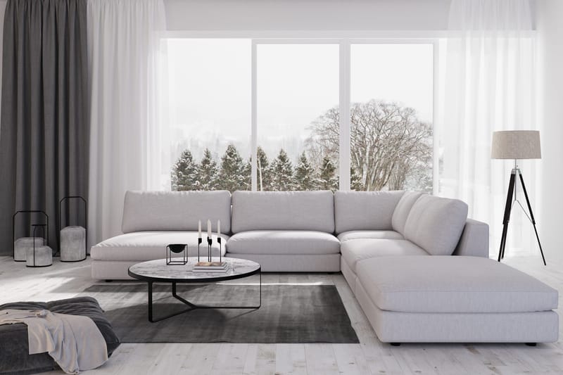 Arken 2-personers Midtermodul i Stof 120 cm bred - Grå - Møbler - Sofaer - Modulsofaer - Midtermodul