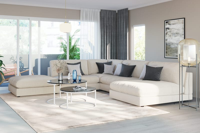 Arken 2-personers Midtermodul i Manchester 120 cm bred - Beige - Møbler - Sofaer - Modulsofaer - Midtermodul