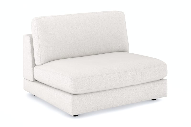 Arken 2-personers Midtermodul i Bouclé 120 cm bred, Hvid