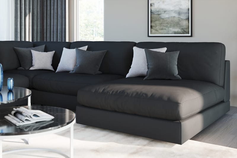 Arken 2-personers Midtermodul i Stof 120 cm bred - Lysegrå - Møbler - Sofaer - Modulsofaer - Midtermodul