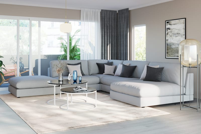 Arken 2-personers Midtermodul i Stof 120 cm bred - Grå - Møbler - Sofaer - Modulsofaer - Midtermodul