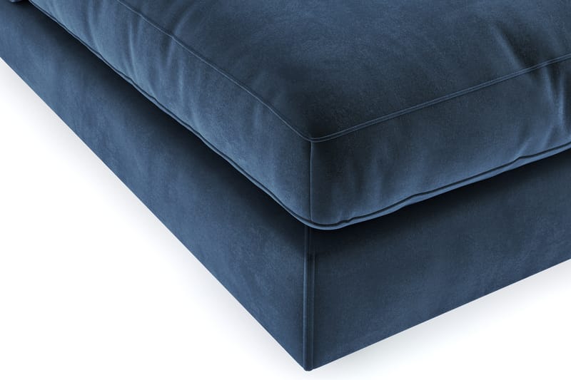 Arken 2-personers Midtermodul i Fløjl 120 cm bred - Blå - Møbler - Sofaer - Modulsofaer - Midtermodul