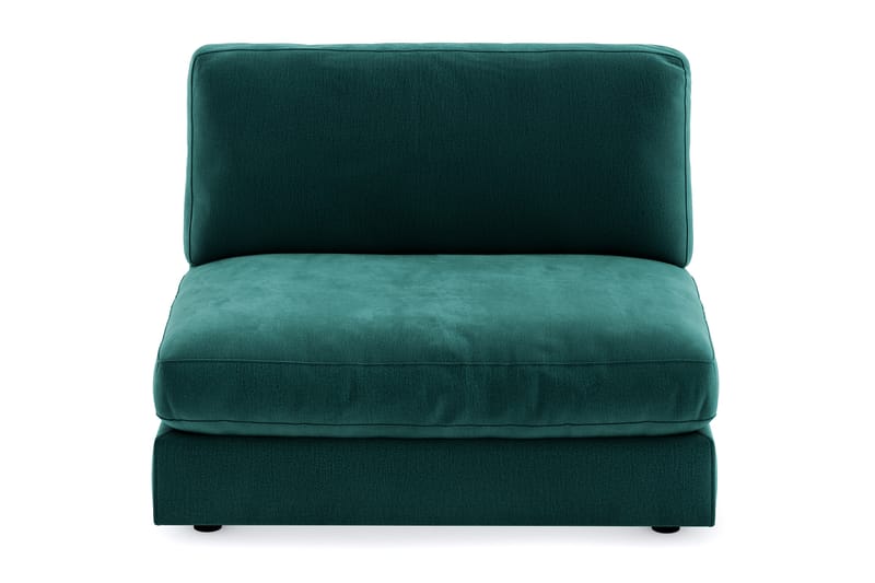 Arken 2-personers Midtermodul i Fløjl 120 cm bred - Grøn - Møbler - Sofaer - Modulsofaer - Midtermodul