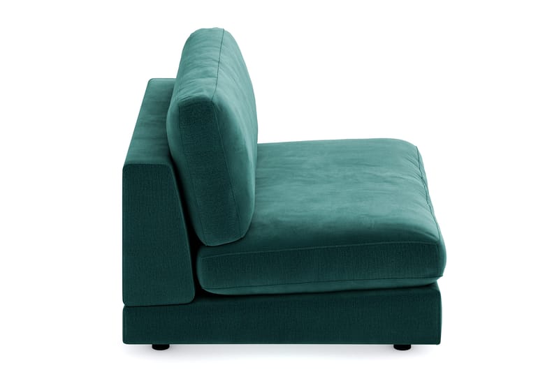 Arken 2-personers Midtermodul i Fløjl 120 cm bred - Grøn - Møbler - Sofaer - Modulsofaer - Midtermodul