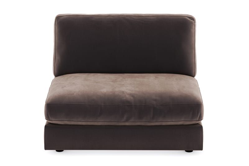 Arken 2-personers Midtermodul i Fløjl 120 cm bred - Brun - Møbler - Sofaer - Modulsofaer - Midtermodul