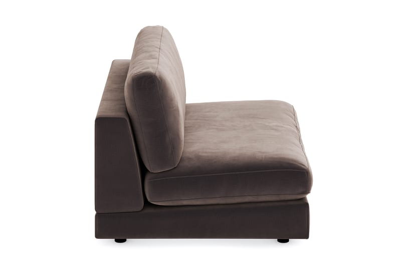 Arken 2-personers Midtermodul i Fløjl 120 cm bred - Brun - Møbler - Sofaer - Modulsofaer - Midtermodul