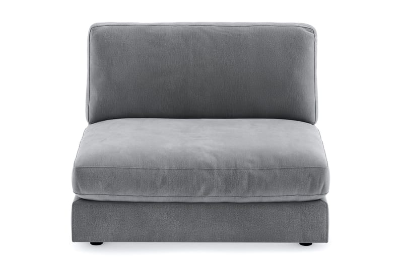Arken 2-personers Midtermodul i Fløjl 120 cm bred - Lysegrå - Møbler - Sofaer - Modulsofaer - Midtermodul