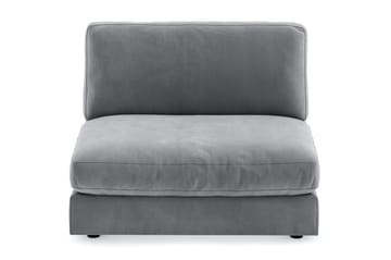 Arken 2-personers Midtermodul i Fløjl 120 cm bred - Lysegrå - Møbler - Sofaer - Modulsofaer - Midtermodul