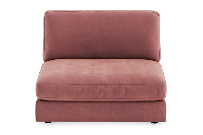 Arken 2-personers Midtermodul i Fløjl 120 cm bred - Rosa - Møbler - Sofaer - Modulsofaer - Midtermodul