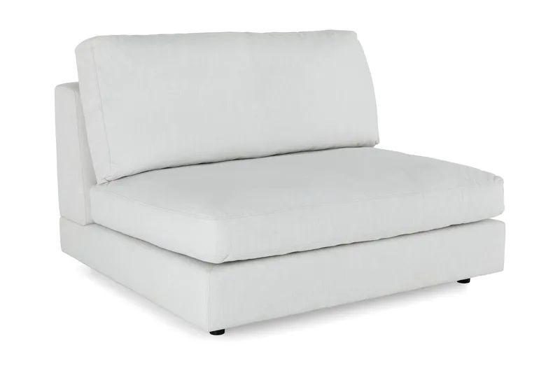 Arken 2-personers Midtermodul i Stof 120 cm bred, Lysegrå