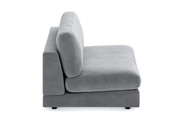 Arken 2-personers Midtermodul i Fløjl 120 cm bred - Lysegrå - Møbler - Sofaer - Modulsofaer - Midtermodul