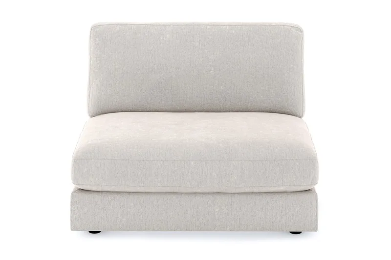 Arken 2-personers Midtermodul i Fløjl 120 cm bred - Cremehvid - Møbler - Sofaer - Modulsofaer - Midtermodul
