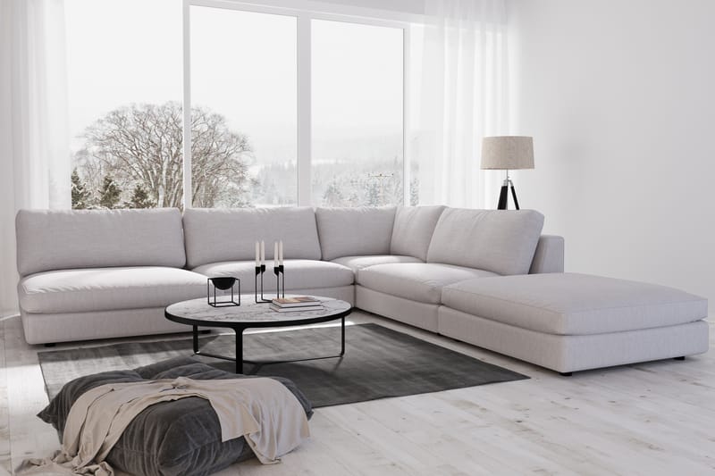 Arken 2-personers Midtermodul i Stof 120 cm bred - Grå - Møbler - Sofaer - Modulsofaer - Midtermodul
