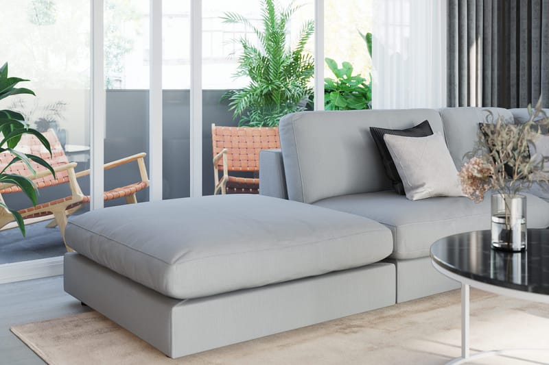 Arken 2-personers Midtermodul i Stof 120 cm bred - Grå - Møbler - Sofaer - Modulsofaer - Midtermodul