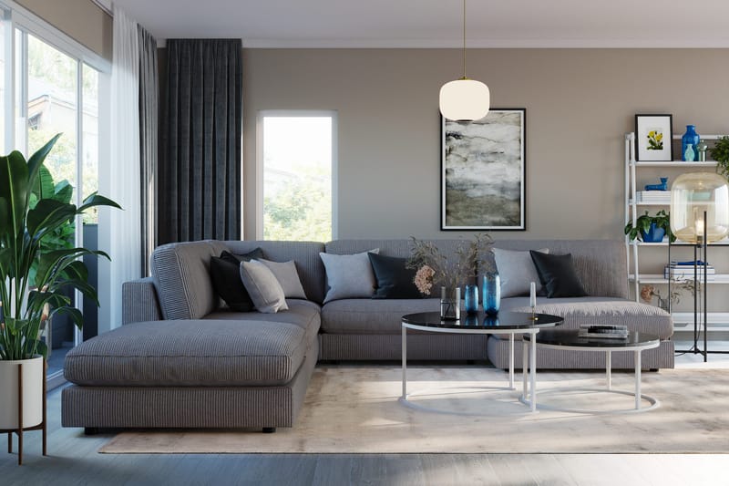 Arken 2-personers Midtermodul i Manchester 120 cm bred - Mørkegrå - Møbler - Sofaer - Modulsofaer - Midtermodul