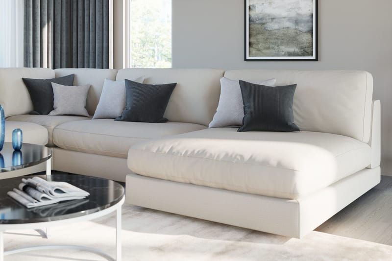 Arken 2-personers Midtermodul i Stof 120 cm bred - Beige - Møbler - Sofaer - Modulsofaer - Midtermodul