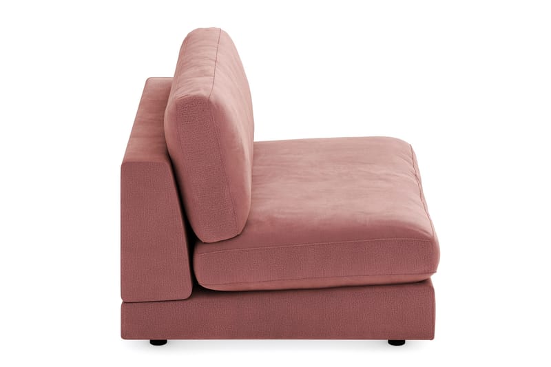 Arken 2-personers Midtermodul i Fløjl 120 cm bred - Rosa - Møbler - Sofaer - Modulsofaer - Midtermodul