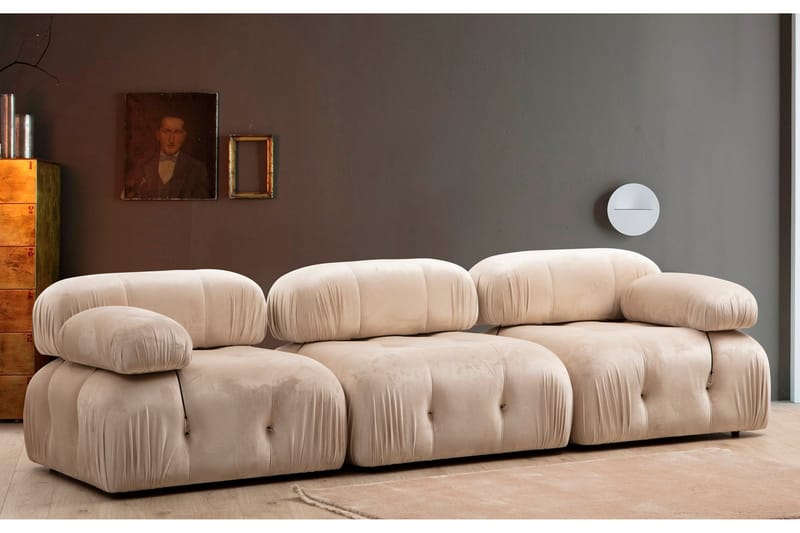 Belgin Midtermodul 95 cm - Beige - Møbler - Sofaer - Modulsofaer - Midtermodul