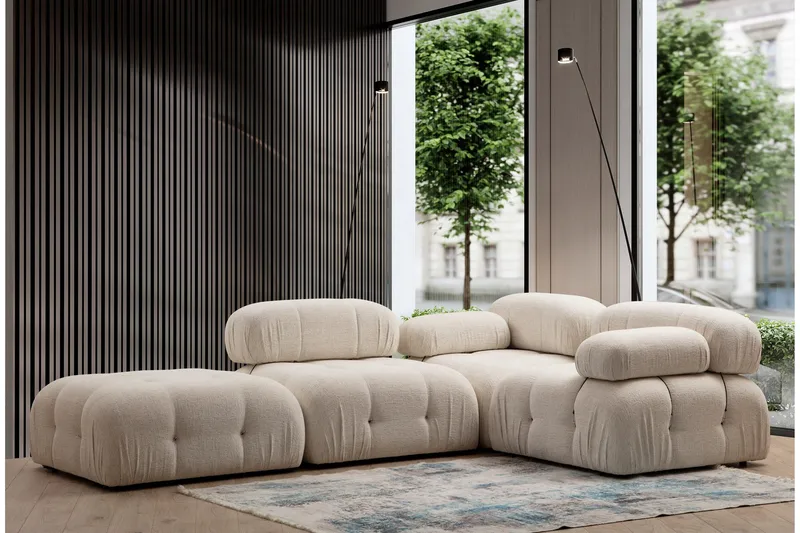Belgin Midtermodul 95 cm - Cream - Møbler - Sofaer - Modulsofaer - Midtermodul