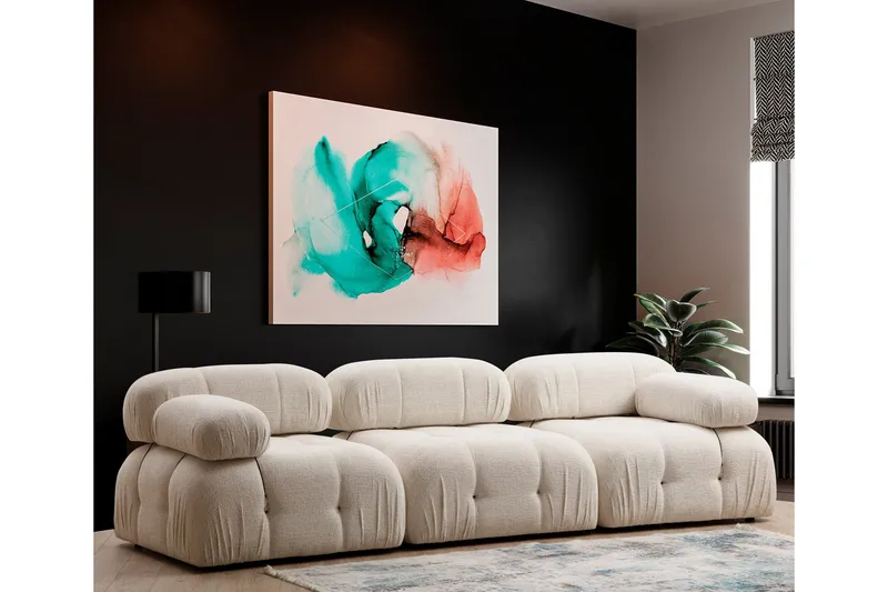 Belgin Midtermodul 95 cm - Cream - Møbler - Sofaer - Modulsofaer - Midtermodul