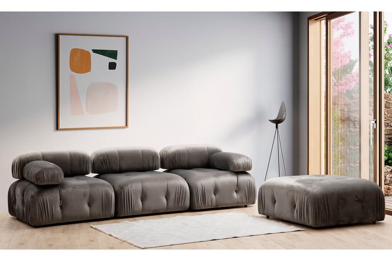 Belgin Midtermodul 95 cm - Grå - Møbler - Sofaer - Modulsofaer - Midtermodul