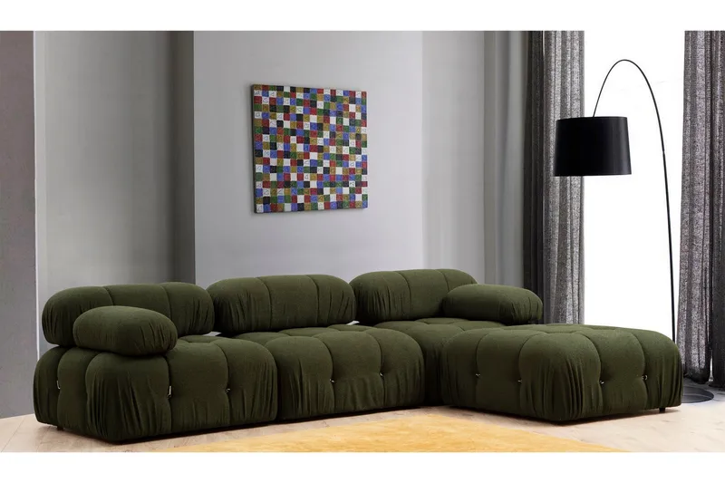 Belgin Midtermodul 95 cm - Grøn - Møbler - Sofaer - Modulsofaer - Midtermodul
