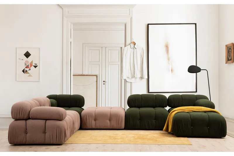 Belgin Midtermodul 95 cm - Grøn - Møbler - Sofaer - Modulsofaer - Midtermodul