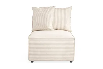 Cubo 1-personers Midtermodul i Manchester 80 cm bred - Beige - Møbler - Sofaer - Modulsofaer - Midtermodul