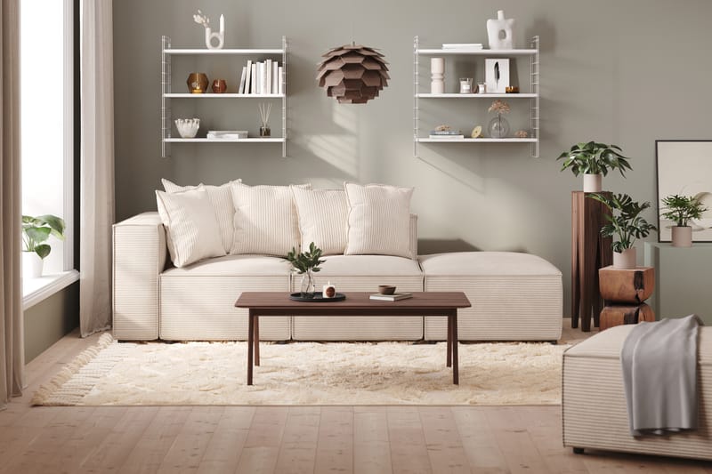 Cubo 1-personers Midtermodul i Manchester 80 cm bred - Beige - Møbler - Sofaer - Modulsofaer - Midtermodul