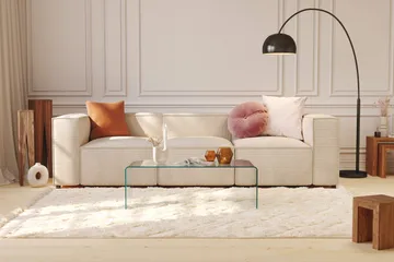 Cubo 1-personers Midtermodul i Manchester 80 cm bred - Beige - Møbler - Sofaer - Modulsofaer - Midtermodul