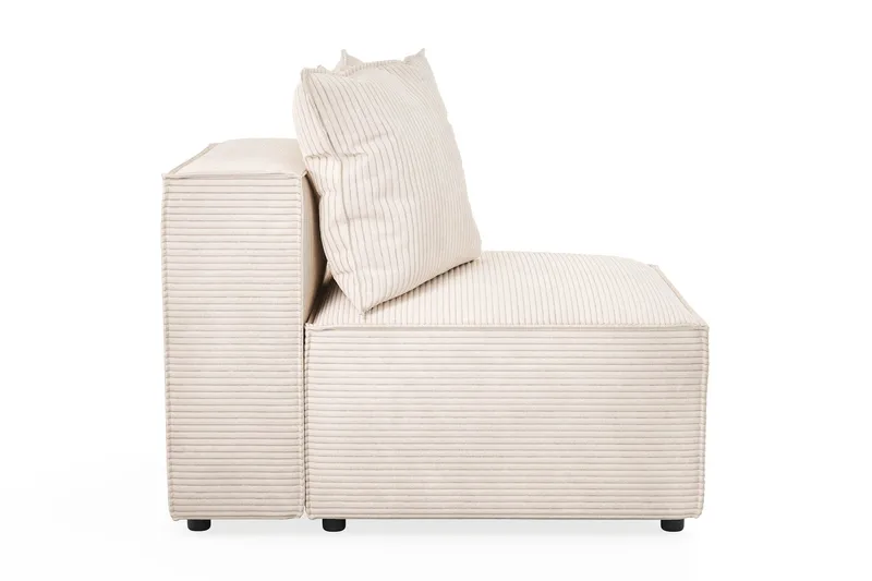 Cubo 1-personers Midtermodul i Manchester 80 cm bred - Beige - Møbler - Sofaer - Modulsofaer - Midtermodul
