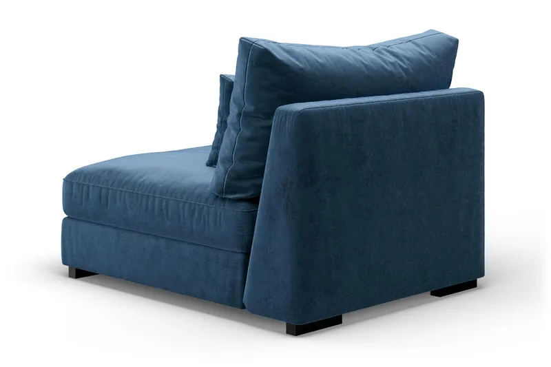 Dubai Midtermodul Velour - Blå - Møbler - Sofaer - Modulsofaer - Midtermodul