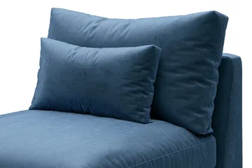 Dubai Midtermodul Velour Ekstra Dyb - Blå - Møbler - Sofaer - Modulsofaer - Midtermodul