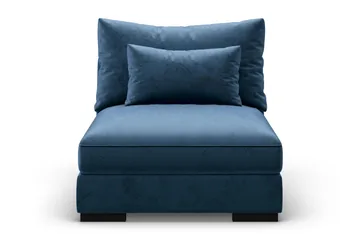 Dubai Midtermodul Velour Ekstra Dyb - Blå - Møbler - Sofaer - Modulsofaer - Midtermodul