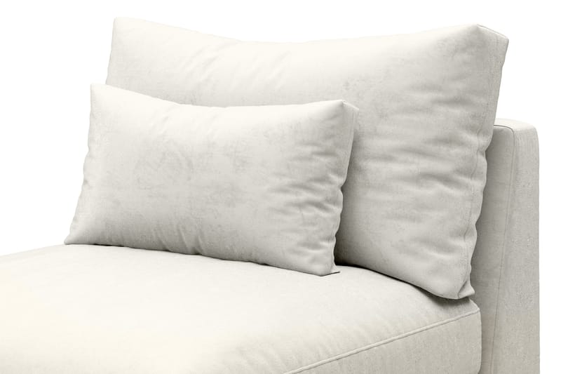 Dubai Midtermodul Velour Ekstra Dyb - hvid - Møbler - Sofaer - Modulsofaer - Midtermodul