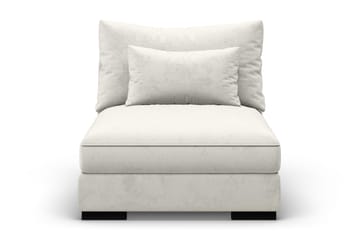 Dubai Midtermodul Velour Ekstra Dyb - Hvid - Møbler - Sofaer - Modulsofaer - Midtermodul