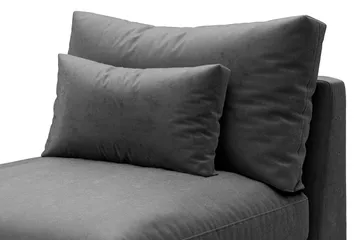 Dubai Midtermodul Velour Ekstra Dyb - Mørkegrå - Møbler - Sofaer - Modulsofaer - Midtermodul