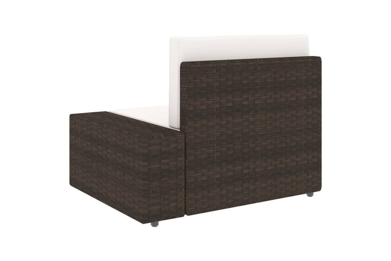 Hjørnedel Til Sofa med Venstre Armlæn Polyrattan Brun - Brun - Havemøbler - Loungemøbler - Loungesofaer