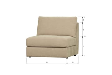 Kielstra Midtermodul - Sand - Møbler - Sofaer - Modulsofaer - Midtermodul