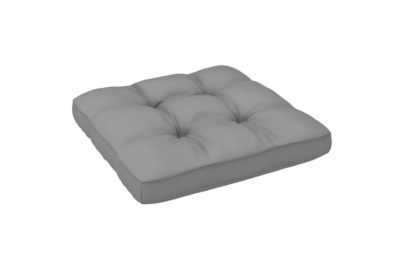 midterdele til havesofa med grå hynder 2 stk. fyrretræ - Brun - Havemøbler - Loungemøbler - Moduler