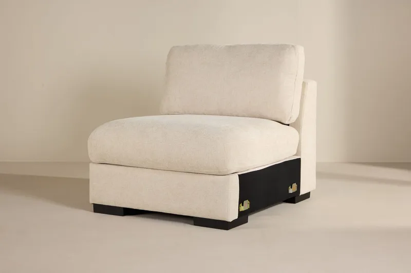 Midtermodul Salerno i stof, Beige