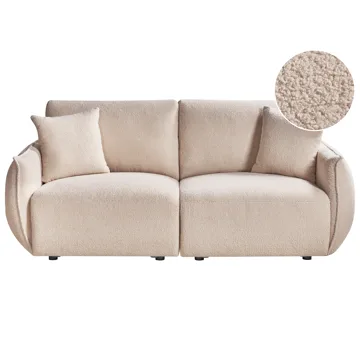 Modulsofa 2-personers Mesnali - Beige - Møbler - Sofaer - Modulsofaer - Komplet modulsofa