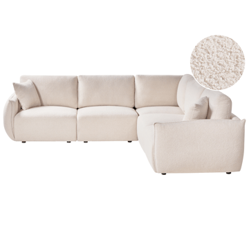 Modulsofa 5-personers Mesnali venstrevendt - Off-White - Møbler - Sofaer - Modulsofaer - Komplet modulsofa