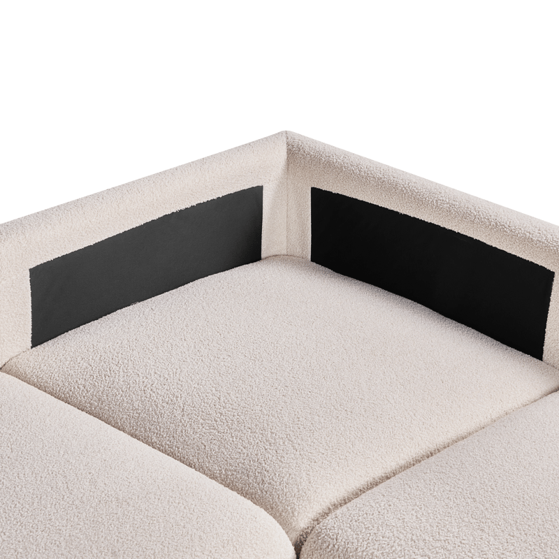 Modulsofa 5-personers Mesnali højrevendt - Off-White - Møbler - Sofaer - Modulsofaer - Komplet modulsofa