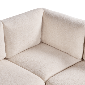 Modulsofa 5-personers Mesnali højrevendt - Off-White - Møbler - Sofaer - Modulsofaer - Komplet modulsofa