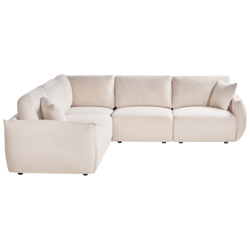 Modulsofa 5-personers Mesnali højrevendt - Off-White - Møbler - Sofaer - Modulsofaer - Komplet modulsofa