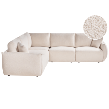 Modulsofa 5-personers Mesnali højrevendt - Off-White - Møbler - Sofaer - Modulsofaer - Komplet modulsofa
